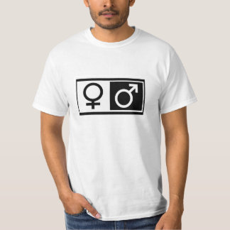 T-shirt Symboles masculins femelles