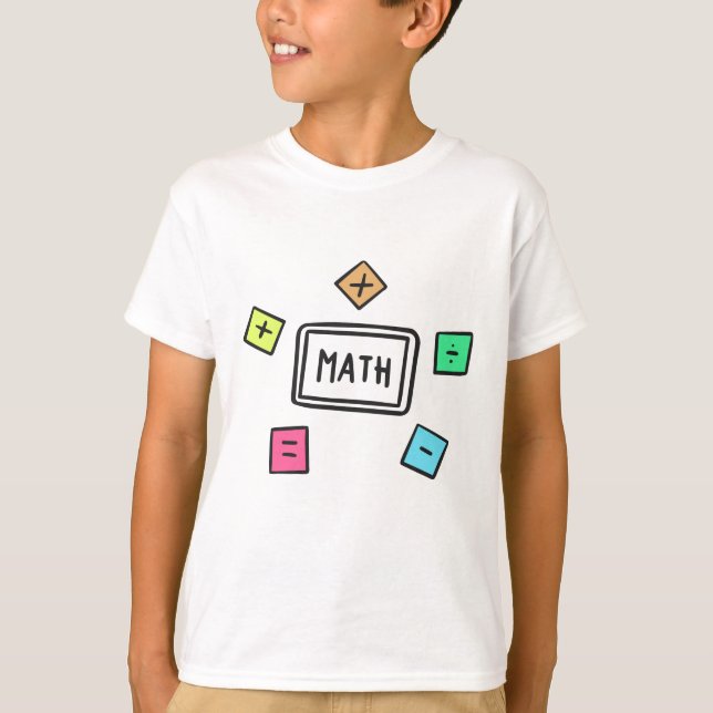 T-shirt Symboles mathématiques Étudiants et parents (Devant)