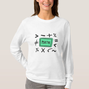 T-shirt Symboles mathématiques pour les élèves et les pare