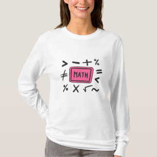 T-shirt Symboles mathématiques pour les élèves et les pare