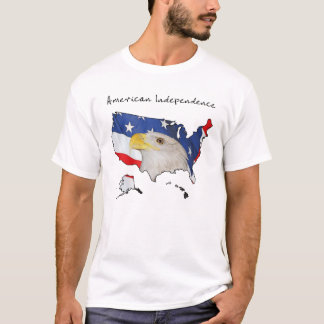 T-shirt Symboles patriotiques de l'indépendance américaine