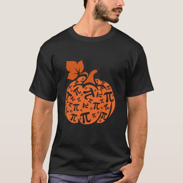 T-shirt Symboles Pi Citrouille forme mûre Math Science Tha (Devant)