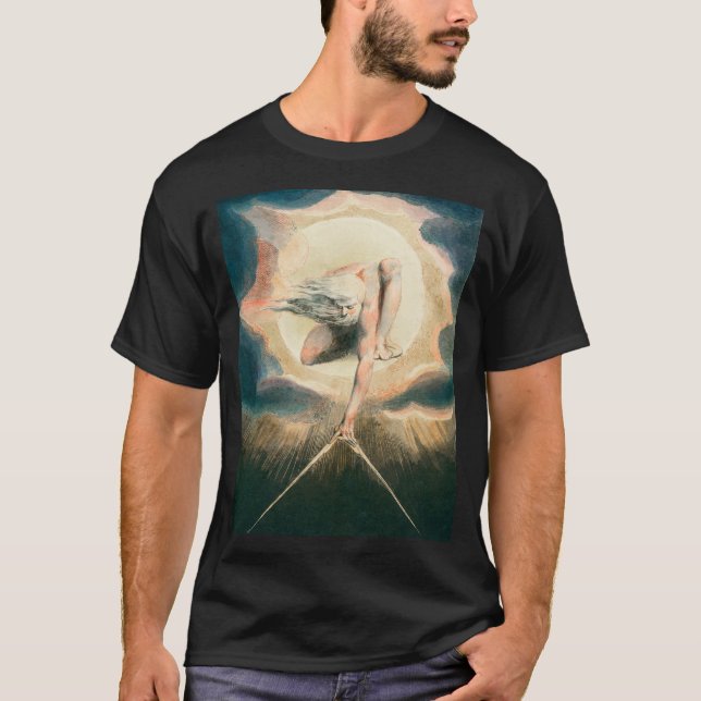 T-shirt Symbolisme antique William Blake Earth Compass (Devant)