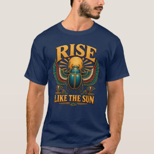 T-shirt Symbolisme du scarabée égyptien Soleil levant
