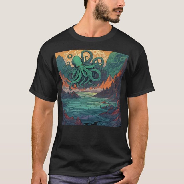 T-shirt Symbolisme mystique de Cthulhu (Devant)