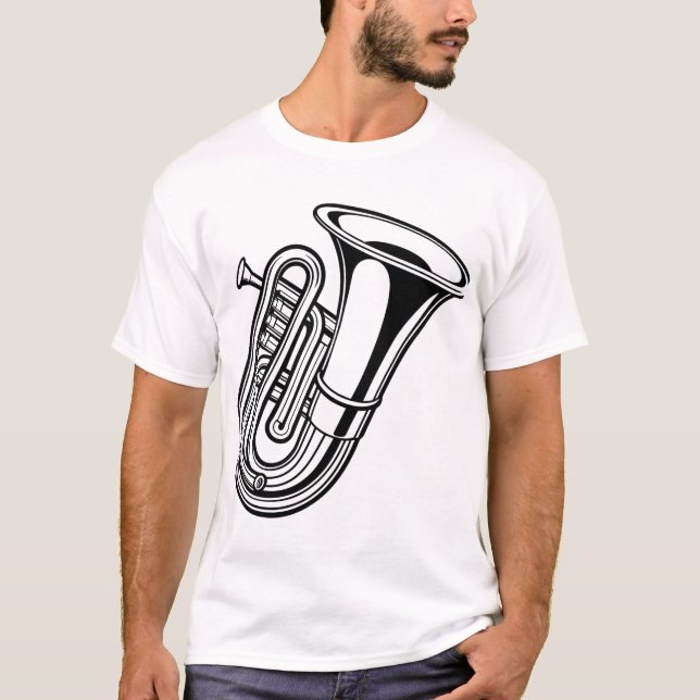 T-shirt Symétrie Abstraite Art Linéaire (Devant)