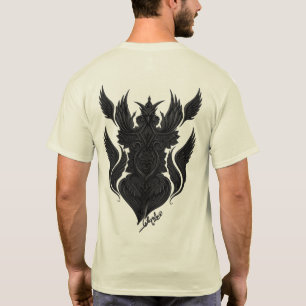 T-shirt Symétrie divine : Noir et Blanc Intriguant 