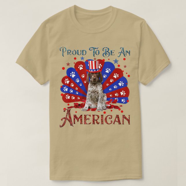 T-shirt Sympa Allemand Pointeur à cheveux courts Amour dra (Design devant)