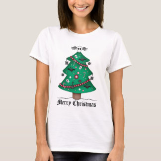 T-shirt Sympa arbre de Noël gothique