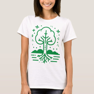 T-shirt Sympa arbre vert