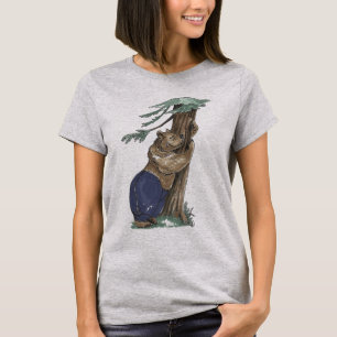 T-shirt Sympa Arbre Whimsical Qui Accroche L'Ours En Plein