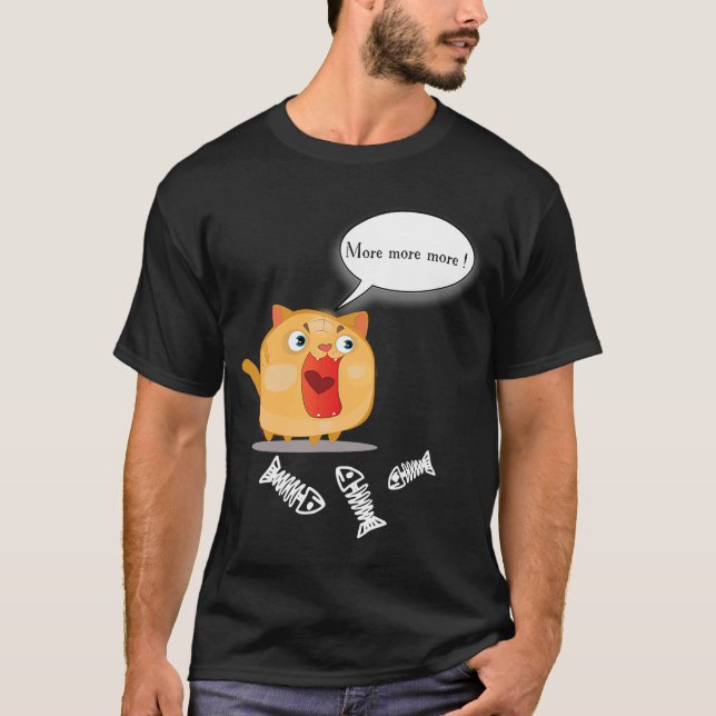T-shirt Sympa et grasse chatte stupide (Devant)