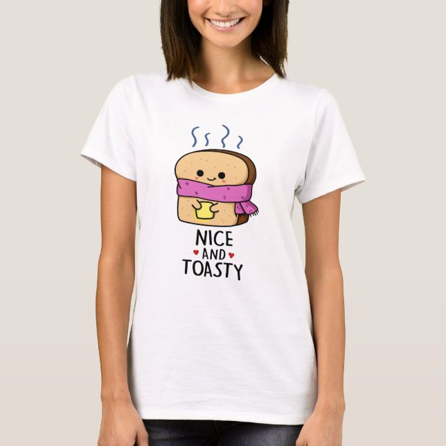 T-shirt Sympa Et Toasty Funny Beurre De Toast Pun (Devant)