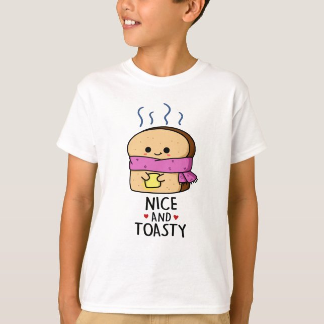 T-shirt Sympa Et Toasty Funny Beurre De Toast Pun (Devant)