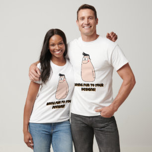 T-shirt Sympa personnage de dessin animé avec sourire
