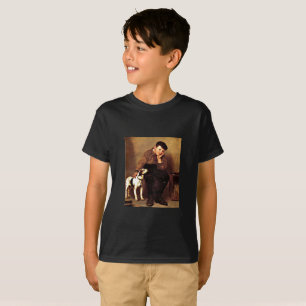 T-shirt Sympathie - Garçon et son chien,