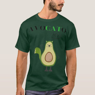 T-shirt Sympathique et amusant avocat chat graphique pour