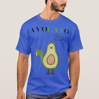 T-shirt Sympathique et amusant avocat chat graphique pour
