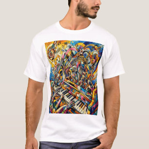 T-shirt Symphonie des couleurs : Art musical Abstrait