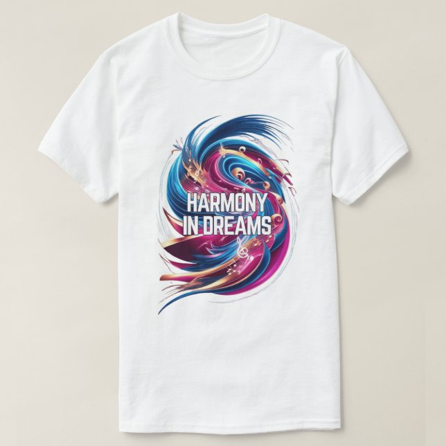 T-shirt Symphonie spectrale - Harmonie dans les rêves (Design devant)