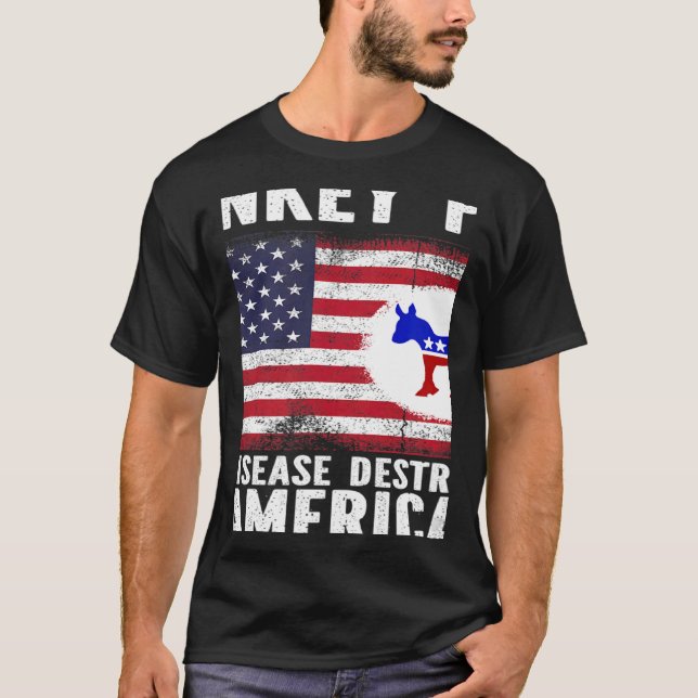 T-shirt Symptoms of Donkey Pox front and Back (Devant)