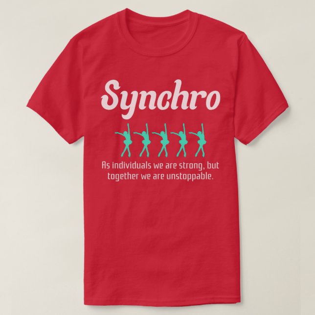 T-shirt Synchro Synchronisé Patinage artistique Patinage s (Design devant)