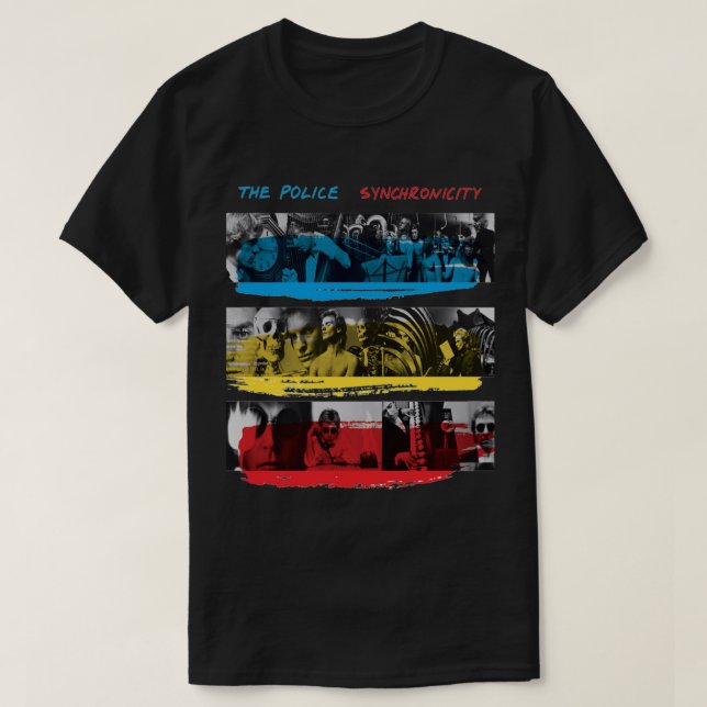 T-shirt Synchronicité Police (Design devant)