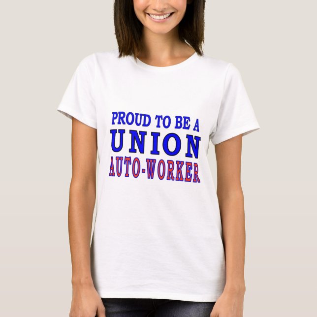 T-SHIRT SYNDICAT AUTO-TRAVAILLEUR (Devant)