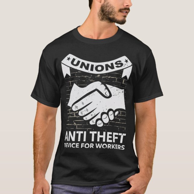 T-shirt Syndicat du Travail de l'Amérique Pro Union des Tr (Devant)