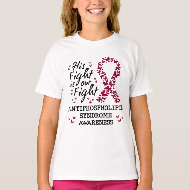 T-shirt Syndrome antiphospholipidique Sensibilisation, son (Devant)