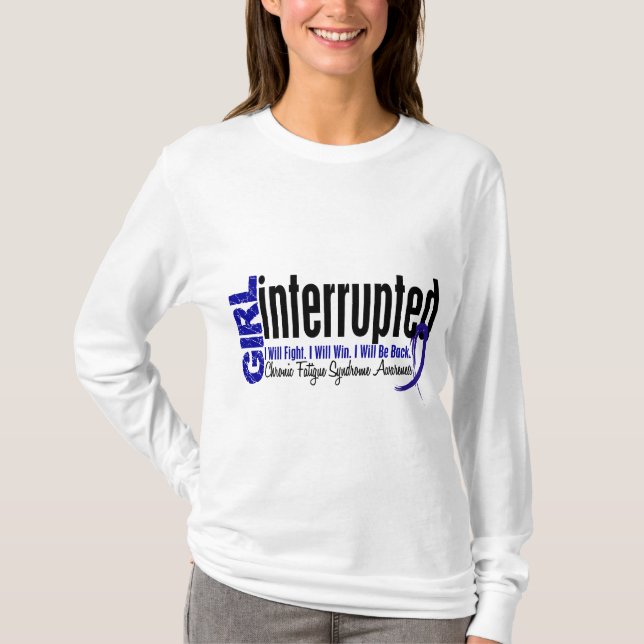 T-shirt Syndrome chronique de fatigue de CFS interrompu (Devant)