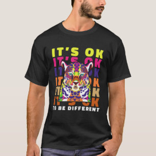 T-shirt Syndrome d'Asperger C'EST OK D'ÊTRE DIFFÉRENT Cr A