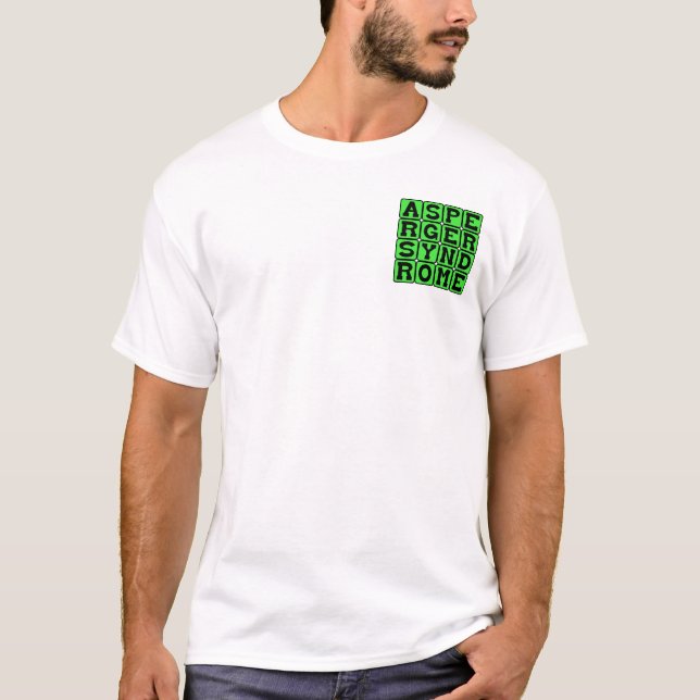 T-shirt Syndrome d'Asperger, Condition médicale (Devant)