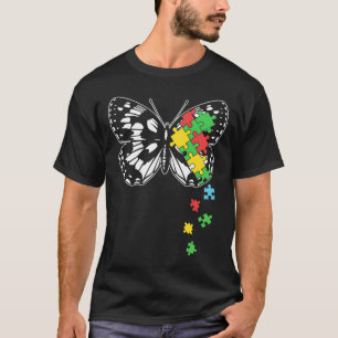 T-shirt Syndrome d'asperger de papillon de sensibilisation