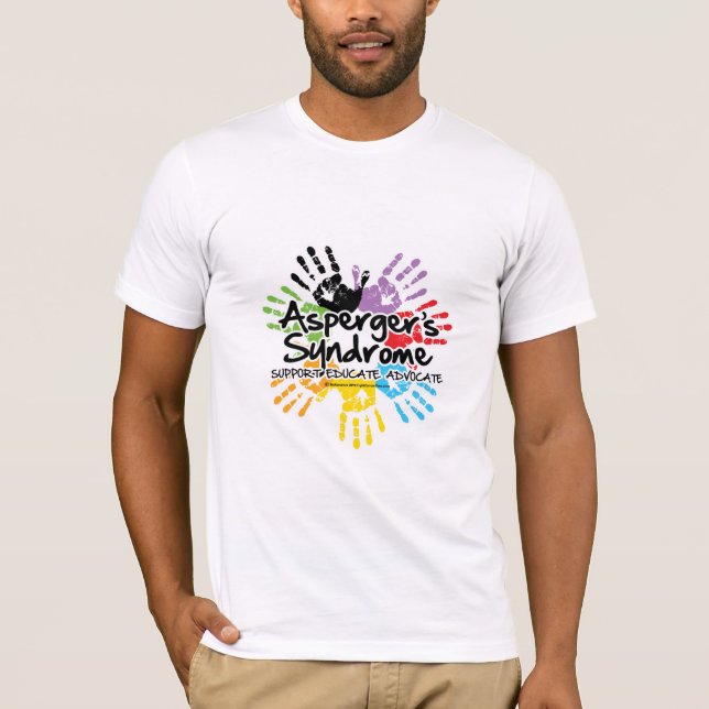 T-shirt Syndrome d'Asperger Handprint (Devant)