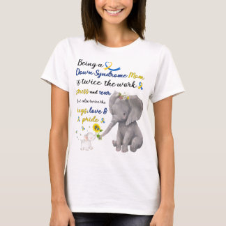 T-shirt syndrome de bas maman éléphant amour fierté
