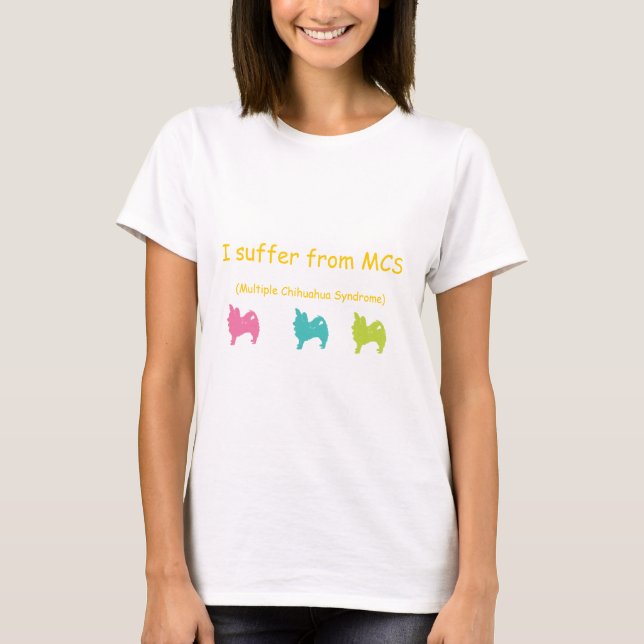 T-shirt Syndrome de Chihuahua multiple (Devant)