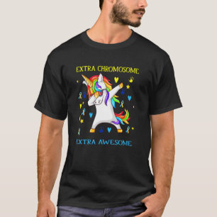 T-shirt Syndrome De Dos De La Licorne Chromosome Extra Awe