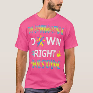 T-shirt Syndrome de Down Grand-mère Grand-père vers le bas