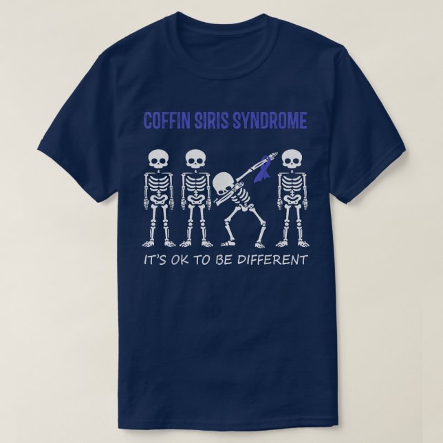 T-shirt Syndrome De Siris De Café Dabatant Squelette Ok Po (Design devant)