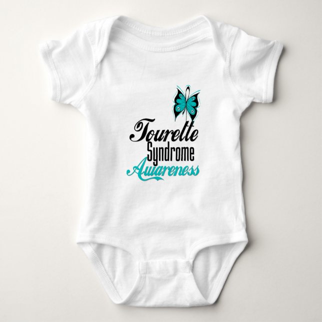T-shirt Syndrome de Tourette de conscience de papillon (Devant)