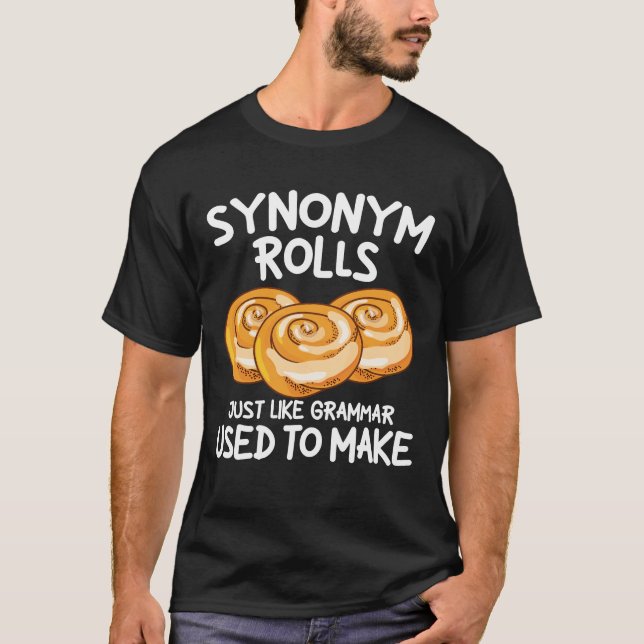 T-shirt Synonym Rolls, comme la grammaire utilisée pour fa (Devant)