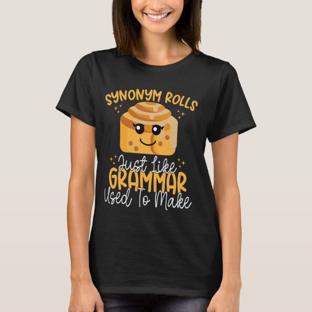 T-shirt Synonym roule comme la grammaire utilisée pour fai (Devant)