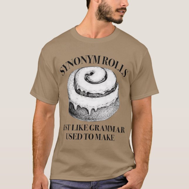 T-shirt Synonyme Classique Rolls Comme La Grammaire Utilis (Devant)