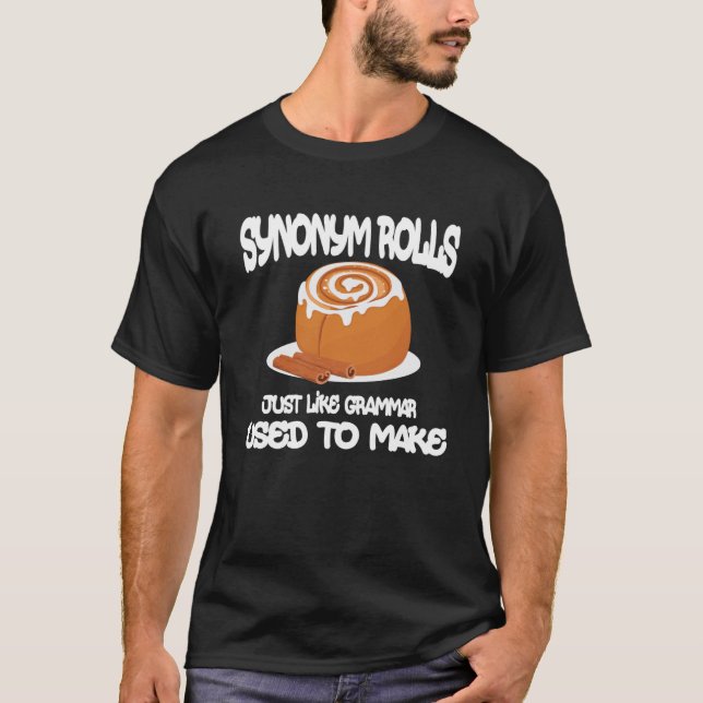 T-shirt Synonyme Roule Comme La Grammaire Utilisée Pour Fa (Devant)
