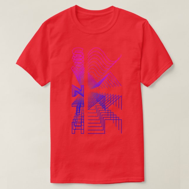 T-shirt Synth Waveform Audio Conception analogique Cadeau  (Design devant)