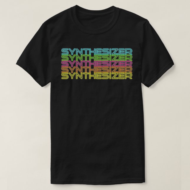 T-shirt Synthèse analogique rétro des années 80 Synthwave  (Design devant)