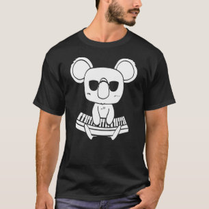 T-shirt Synthéseur Clavier Instrument Koala Comme Clavier