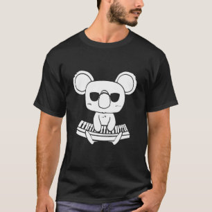 T-shirt Synthéseur Clavier Instrument Koala Comme Clavier