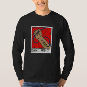 T-shirt Synthéseur Synthaddict Dj Studio Daw Producteur An